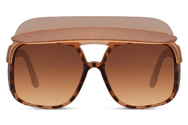 Heart-shaped sunglasses with pink lenses